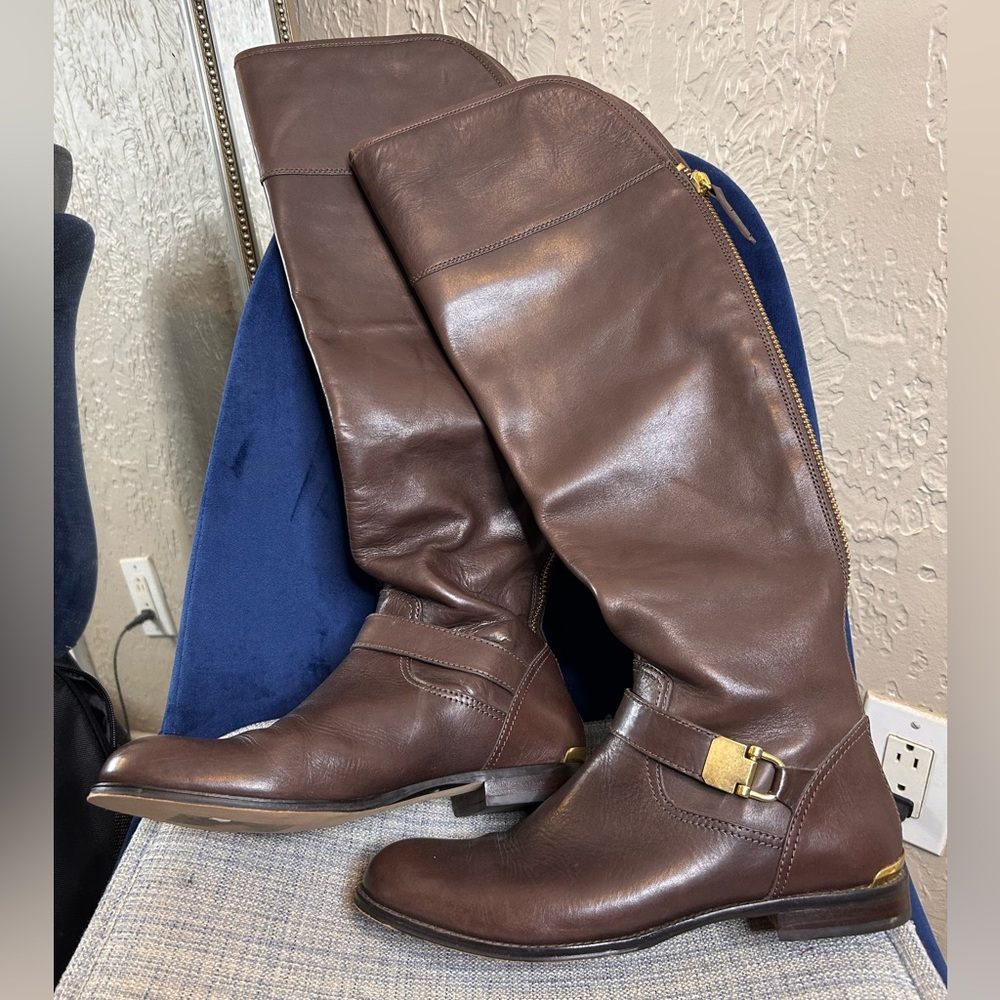 📟 Vintage ‘85 Coach Brown Learher Boots